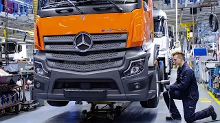 🚛 Mercedes Actros Production 🔥 How Autobahn Heavy Lifters Are Made