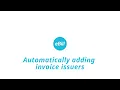 Automatically adding invoice issuers
