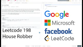 LeetCode-198 House Robber Code Walkthrough English