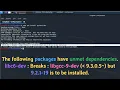 The following packages have unmet dependencies libc6-dev Breaks libgcc-9-dev