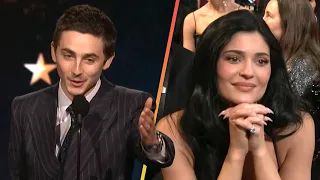 Timothee Chalamet Says He LOVES Kylie Jenner During Speech