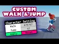 Roblox studio tutorial How to make a custom WalkSpeed and JumpHeight