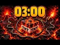3 Minute Lava TNT Timer Bomb Explosive Countdown Timer with Music Alarm