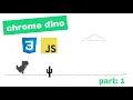 Making chrome dinosaur game using HTML CSS and JavaScript Part 1