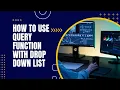 How to Use QUERY Function with Drop-Down List in Google Sheets Dynamic Filtering