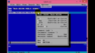 How To Repeat The PRINT Statement 5 Times In QBASIC Screen By Hamad Baig