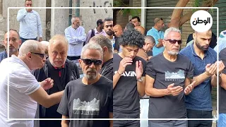جنازة المؤلف أحمدعبدالله لحظات مؤثرة وانهيار الفنانين في وداعه الأخير 
