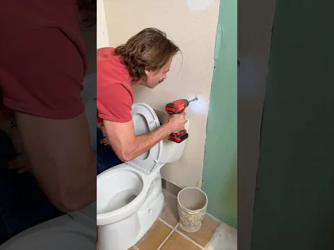 Flush the toilet and water shoots from the wall! 💀