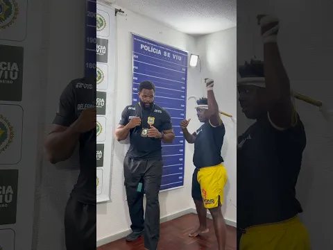 O preso aprendeu a técnica do Mestre Ibirixi 😂