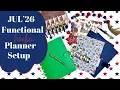 JULY 2026 PLANNER SETUP FUNCTIONAL PLANNER - PLANNER MOVE IN