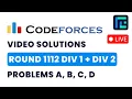Codeforces Round 1112 Div 1 Div 2 Solutions - A to D by Hariom TLE Eliminators