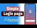 Simple Login Page Flutter UI Speed Code 2024