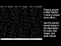 BBC BASIC snowfall demo