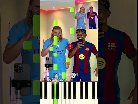 Haaland’s Apple Trick Broke Everyone’s Brain  #football #haaland #parody Piano Tutorial