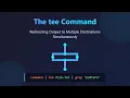 Linux tee Command Redirect Output to Multiple Destinations
