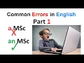 Fix 4 Common Errors Common English Speaking Part 1