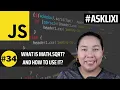 Chapter 34 Javascript Tutorial - What is Math sqrt How can you use Math sqr