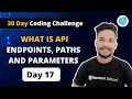 Day17 What is API Endpoints Paths and Parameters 30 Days Of Node JS Coding Challenge Gagan