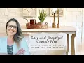 Pottery Barn Dupe Easy 80 s Console Table Flip Best Furniture Makeover For Beginners