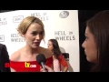 Interview with Dominique McElligott at the premiere of the second season of Hell On Wheels
