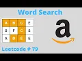 WORD SEARCH LEETCODE 79 PYTHON DFS SOLUTION