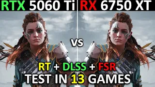 RTX 5060 Ti vs RX 6750 XT Best Value GPU 1080p 1440p RT FSR DLSS 4 MFG 2025