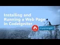 How to Download Install and Run your first Web Page in CodeIgniter - Programming DIY