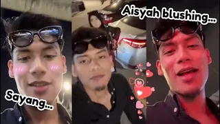 cewah amrie dalam live pun panggil aisyah sayang aiteam 