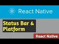 StatusBar Platform React Native Tutorial in Hindi