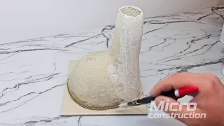Building a Mini Pizza Oven BBQ from Foam Bricks | Real Mini Pizza Baking!