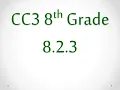 CC3 8 2 3 Lesson Homework Help CPM