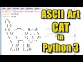 ASCII Art Cat in Python 3
