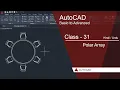 AutoCAD Class 31 - Polar Array Full Tutorial in Urdu Hindi AutoCAD Array Command Explained