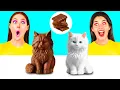 Download Lagu Real Food vs Chocolate Food Challenge | Fantastic Food Hacks by BaRaFun Gold Challenge