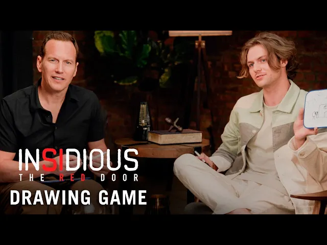 Patrick Wilson & Ty Simpkins Drawing Game