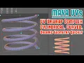 Maya 3-Step Process to UV Unwrap Complex Cylindrical Curved Organic Geo Quickly Technique
