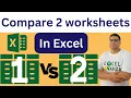 How to compare two sheets in excel - Easy guide