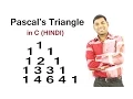 Program to Print Pascal Triangle in C HINDI