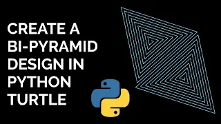 Python Turtle tutorials BI PYRAMID design in Python Programming CODE PROBLEM