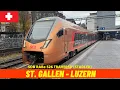 Lagu Cab Ride St. Gallen → Luzern (Südostbahn SOB, Switzerland, November 2025) driver's view 4K