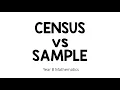 Census vs Sample