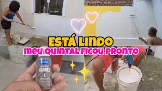 Estou apaixonada💕Enfim terminamos🙌🏼 | Como economizei na pintura| Fizemos uma cor linda