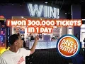 HOW TO WIN BIG at Dave Busters 300 000 tickets in 1 day