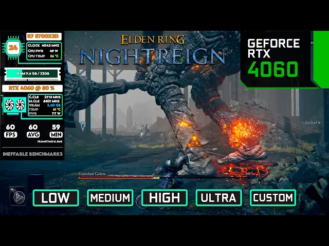 Elden Ring Nightreign | RTX 4060 | All Settings Tested | 1080p &amp; 1440p Benchmark