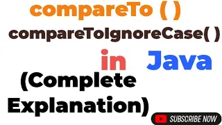 compareTo method in Java Full explanation