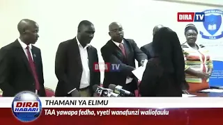TAA Yawapa Fedha Vyeti Wanafunzi Waliofaulu Masomo Ya Biashara 