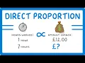 GCSE Maths - What Does Directly Proportional Mean exams