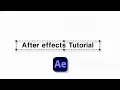 Easy After Effects Dashed Rectangle Animation Tutorial