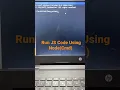 How to Run Javascript code in command prompt using Node Js