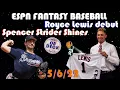 ESPN Fantasy Baseball - Royce Lewis debut s and Spencer Strider shines Update 22